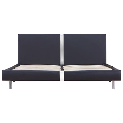 Giroletto senza Materasso Nero in Similpelle 120x200 cm | homemem39