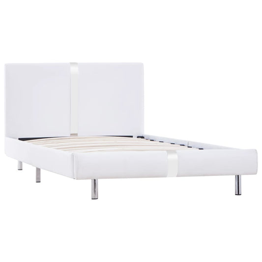 Giroletto senza Materasso Bianco in Similpelle 90x200 cm | homemem39