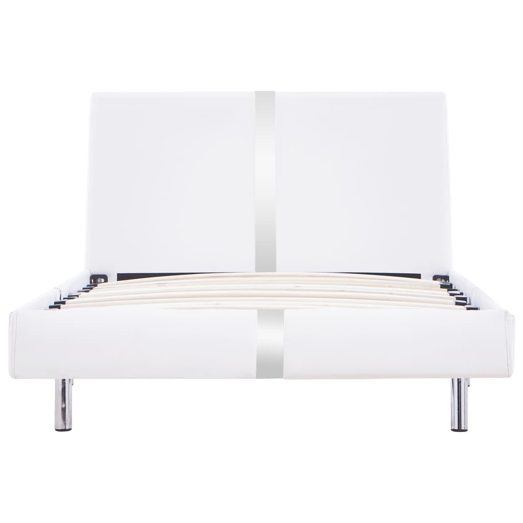 Giroletto senza Materasso Bianco in Similpelle 90x200 cm | homemem39