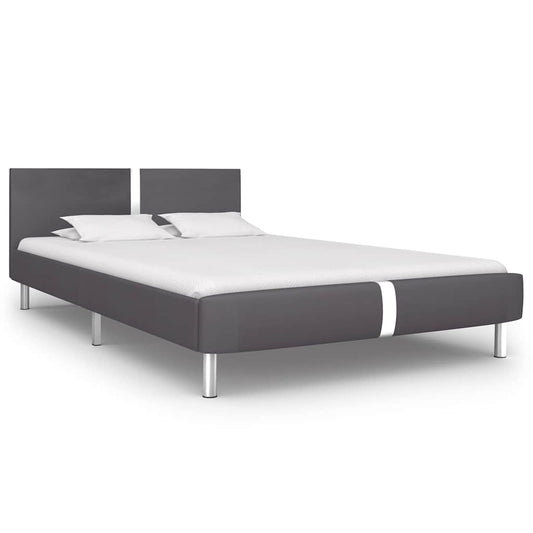 Giroletto senza Materasso Grigio Similpelle 140x200 cm