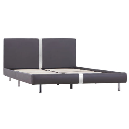 Giroletto senza Materasso Grigio Similpelle 140x200 cm | homemem39