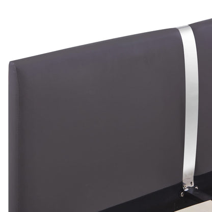 Giroletto senza Materasso Grigio Similpelle 140x200 cm | homemem39