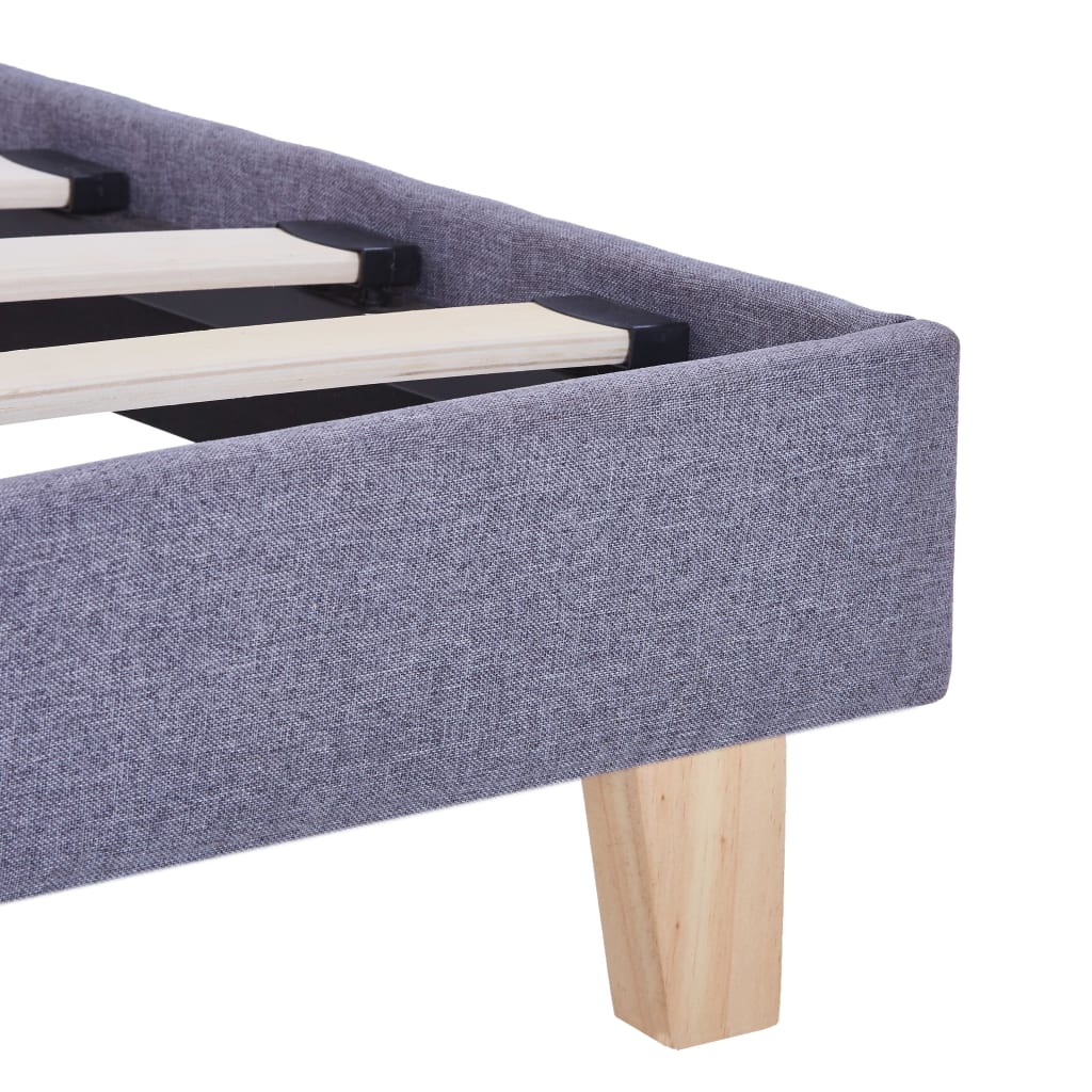 Giroletto senza Materasso Grigio Chiaro 140x200 cm Tessuto | homemem39