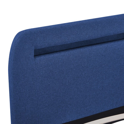 Giroletto con LED senza Materasso Blu 160x200 cm in Tessuto | homemem39