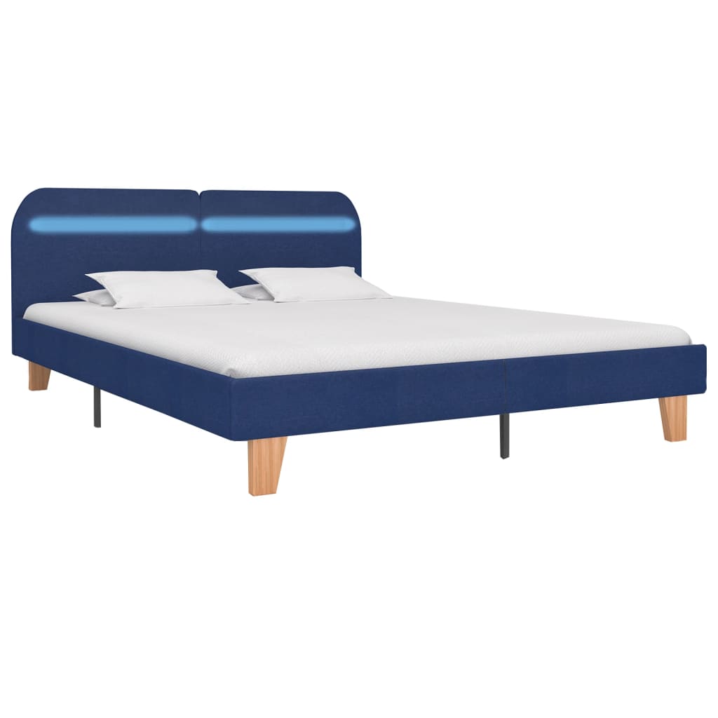 Giroletto con LED senza Materasso Blu 180x200 cm in Tessuto | homemem39