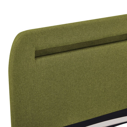 Giroletto con LED senza Materasso Verde 160x200 cm Tessuto | homemem39