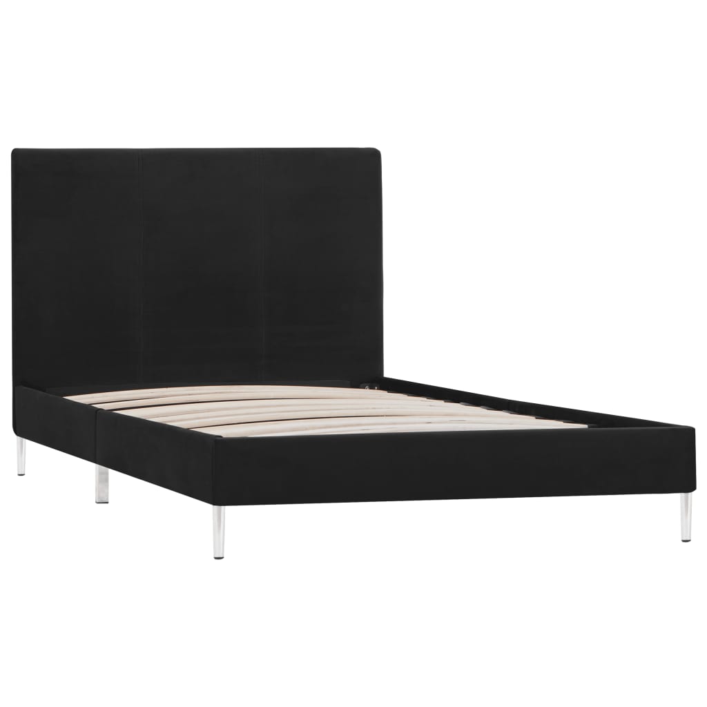 Giroletto senza Materasso Nero 90x200 cm in Tessuto | homemem39