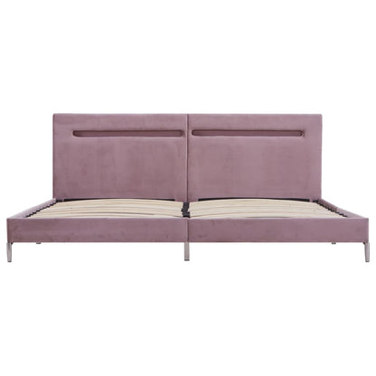 Giroletto con LED senza Materasso Rosa 180x200 cm in Tessuto | homemem39