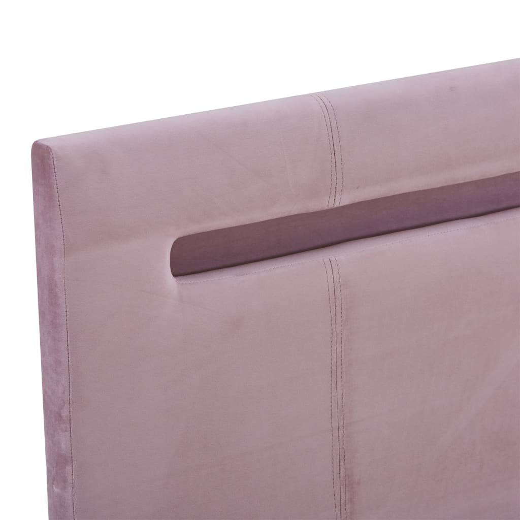 Giroletto con LED senza Materasso Rosa 180x200 cm in Tessuto | homemem39