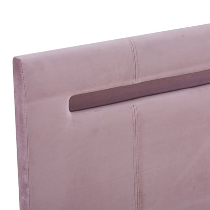 Giroletto con LED senza Materasso Rosa 180x200 cm in Tessuto | homemem39