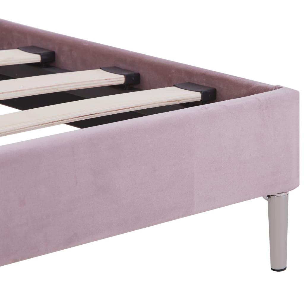 Giroletto con LED senza Materasso Rosa 180x200 cm in Tessuto | homemem39