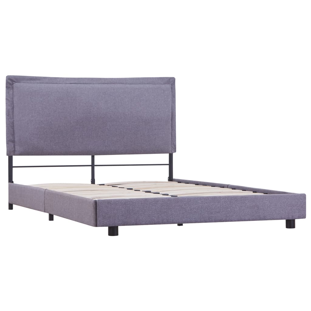 Giroletto senza Materasso Grigio Chiaro 140x200 cm Tessuto