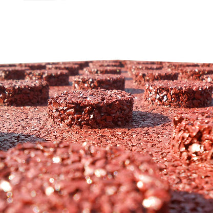 Piastrelle Anticaduta 12 pz in Gomma 50x50x3 cm Rosse
