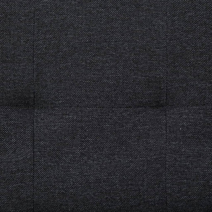 Divano Letto con 2 Cuscini Grigio Scuro in Poliestere