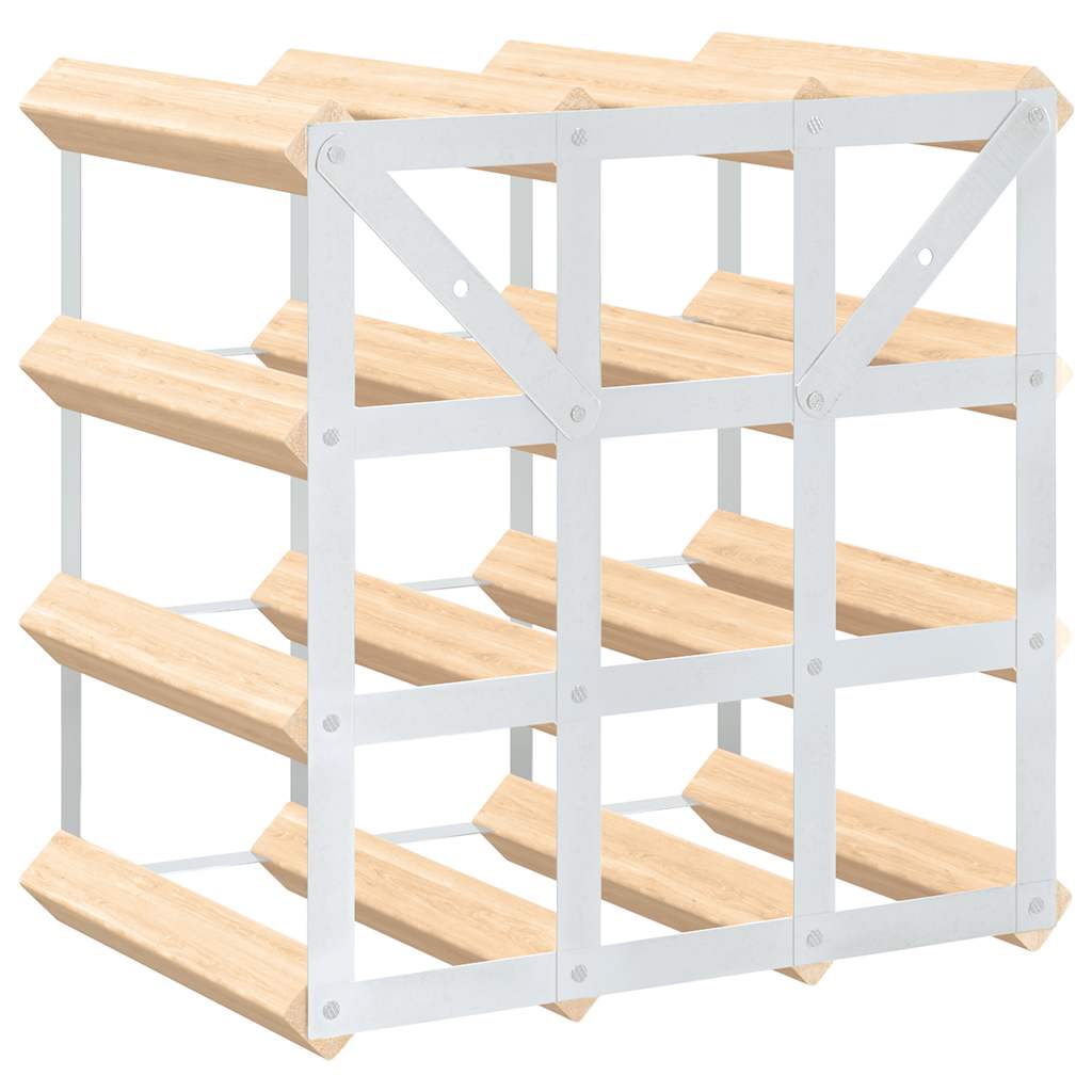 Portavini da 12 Bottiglie in Legno Massello di Pino | homemem39