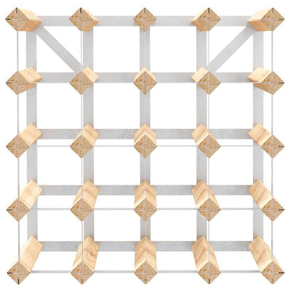 Portavini da 20 Bottiglie in Legno Massello di Pino