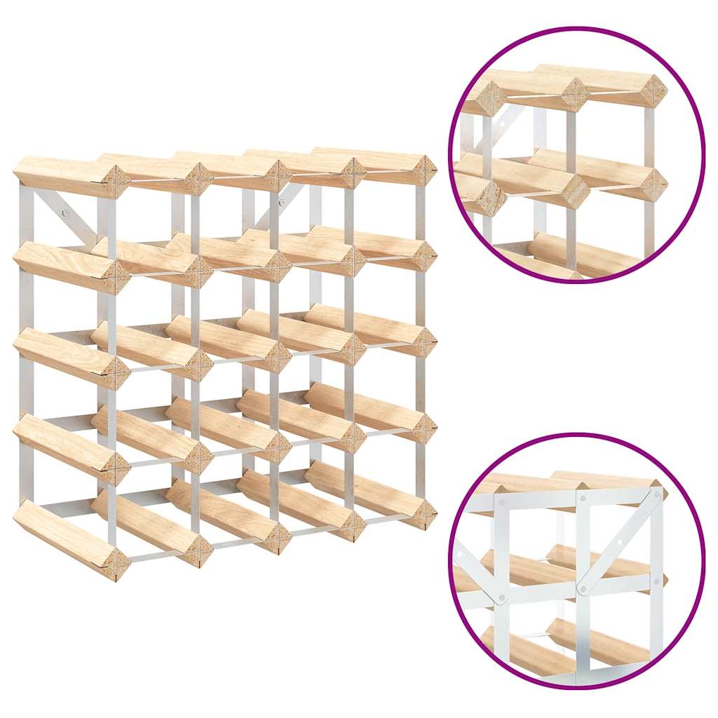 Portavini da 20 Bottiglie in Legno Massello di Pino