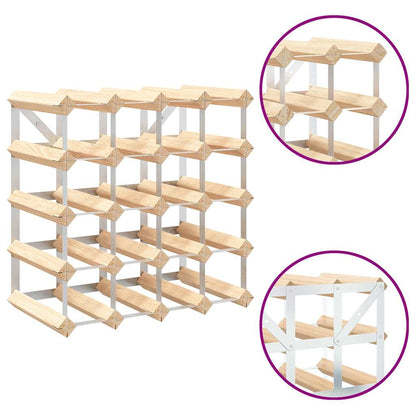 Portavini da 20 Bottiglie in Legno Massello di Pino