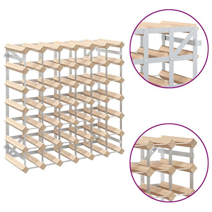 Portavini da 42 Bottiglie in Legno Massello di Pino