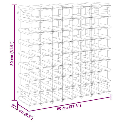 Portavini da 72 Bottiglie in Legno Massello di Pino