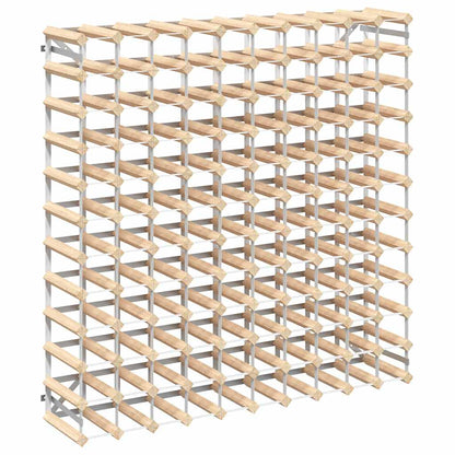 Portavini da 120 Bottiglie in Legno Massello di Pino