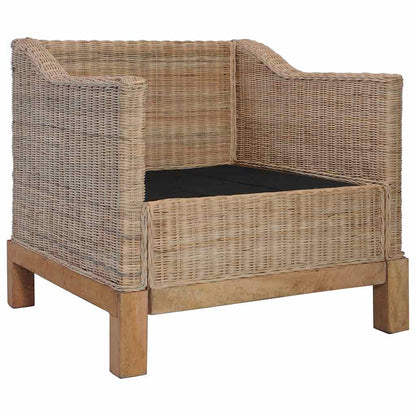 Poltrona con Cuscini in Rattan Naturale | homemem39