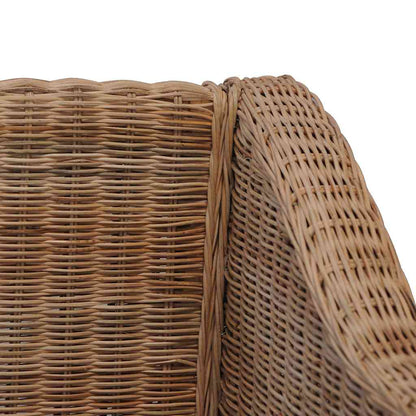 Poltrona con Cuscini in Rattan Naturale | homemem39