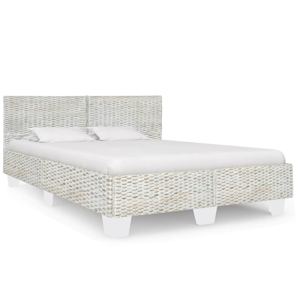 Giroletto senza Materasso Grigio Vero Rattan 140x200 cm