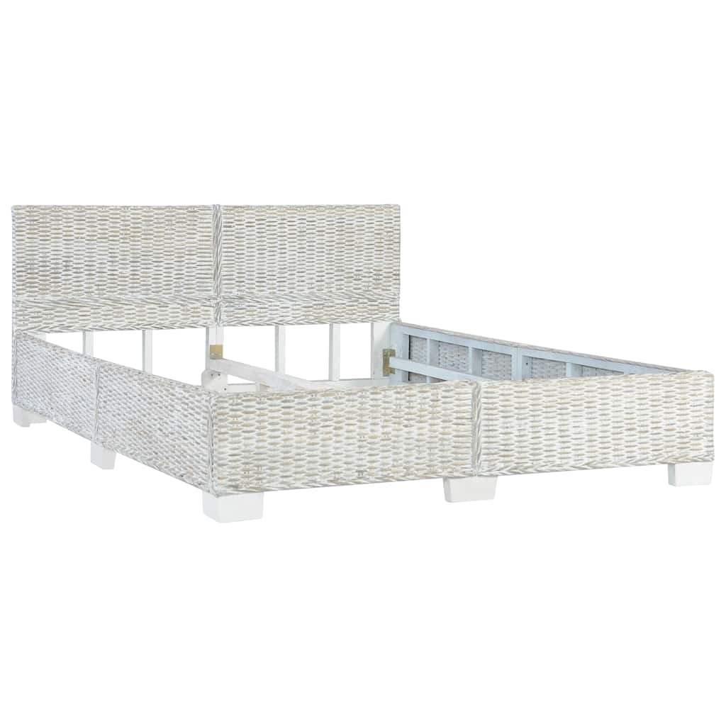 Giroletto senza Materasso Grigio Vero Rattan 140x200 cm