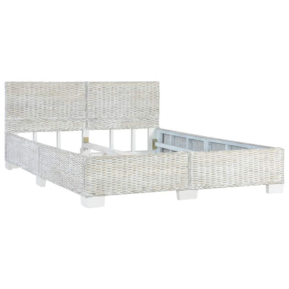 Giroletto senza Materasso Grigio Vero Rattan 140x200 cm