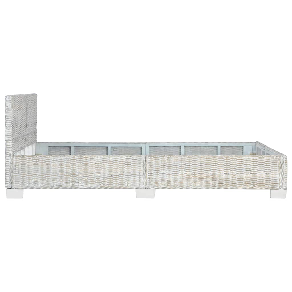 Giroletto senza Materasso Grigio Vero Rattan 140x200 cm