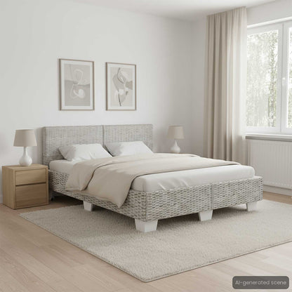 Giroletto Grigio in Rattan Naturale 160x200 cm