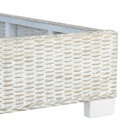 Giroletto senza Materasso Grigio Naturale Vero Rattan 180x200cm | homemem39