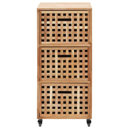 Mobiletto da Bagno 41x41x91 cm in Legno Massello di Noce | homemem39
