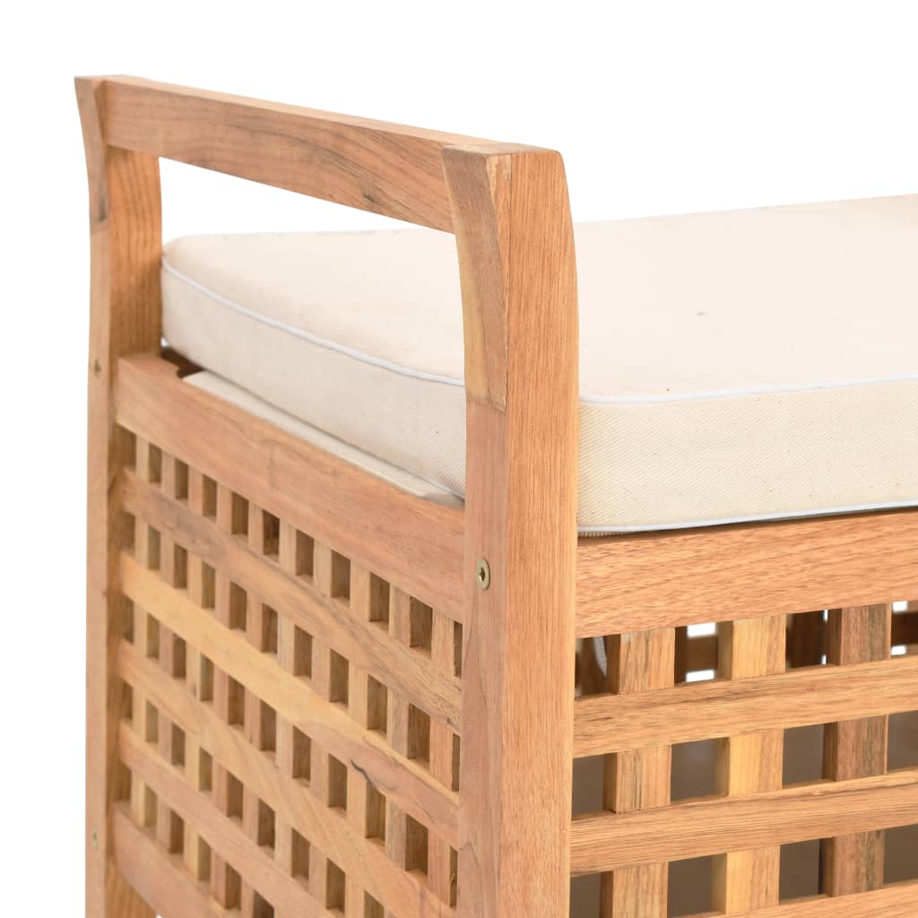 Cassapanca 93x49x49 cm in Legno Massello di Noce | homemem39