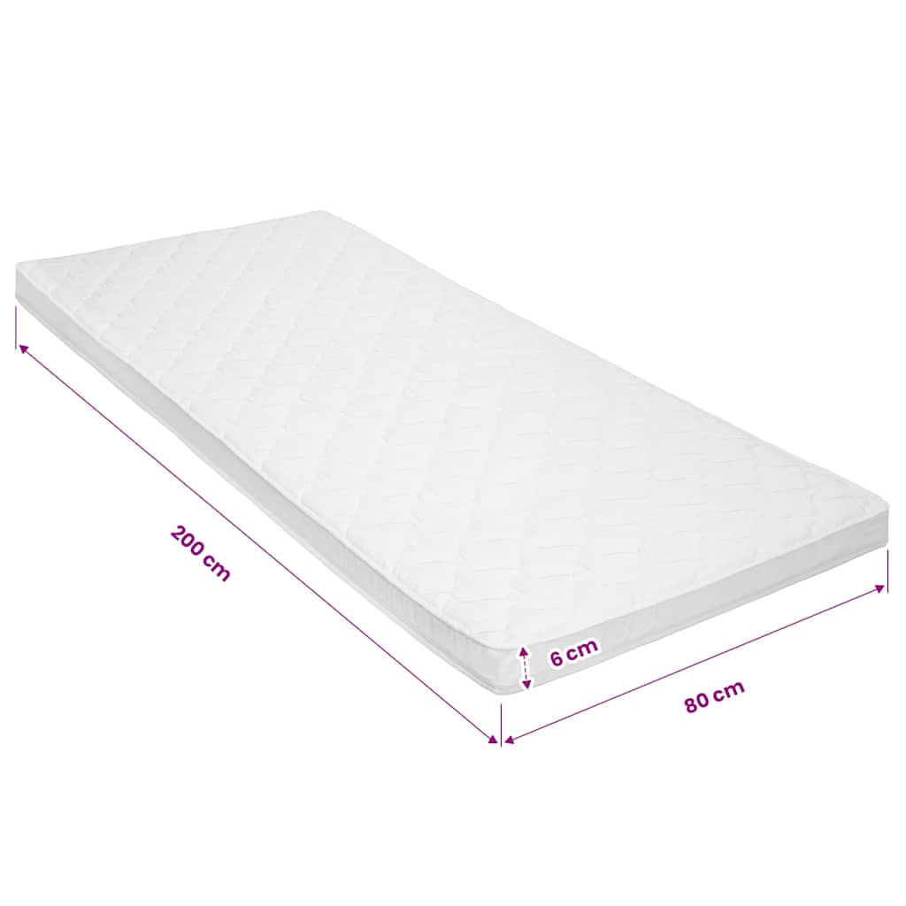 Coprimaterasso 80x200cm Schiuma a Freddo Superficie a Onde 6 cm | homemem39