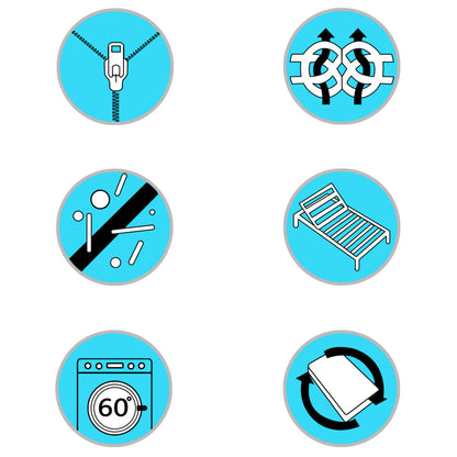 Materasso 90x200 cm 7 Zone a Molle Insacchettate 20 cm H2 - homemem39