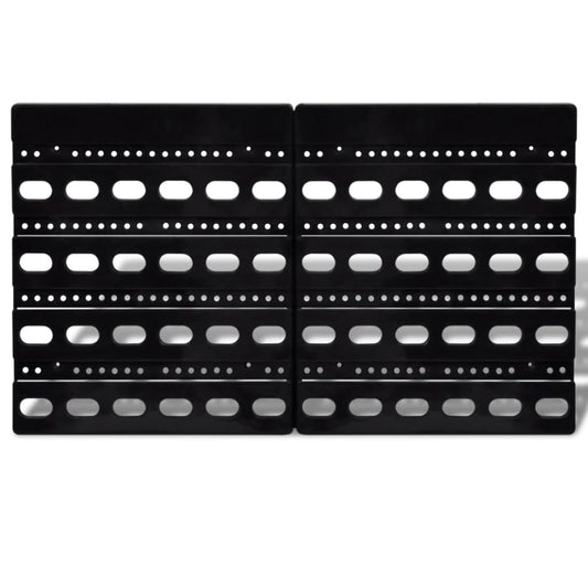 Contenitore Plastica per Garage da Parete Set 30 pz Blu e Rosso | homemem39