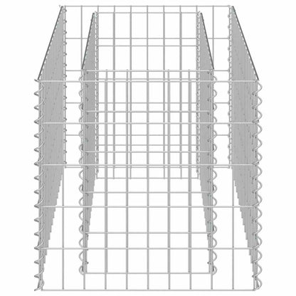 Gabbione Letto Rialzato in Acciaio Zincato 90x50x50 cm - homemem39