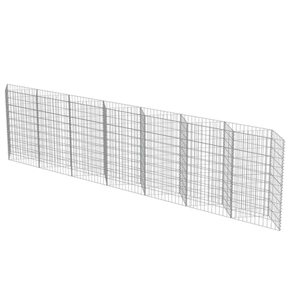 Gabbione in Acciaio Zincato 450x30x100 cm | homemem39