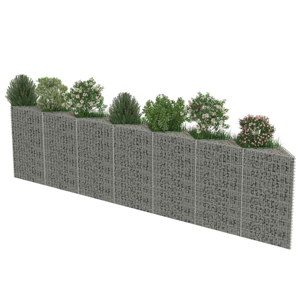 Gabbione in Acciaio Zincato 450x30x100 cm | homemem39