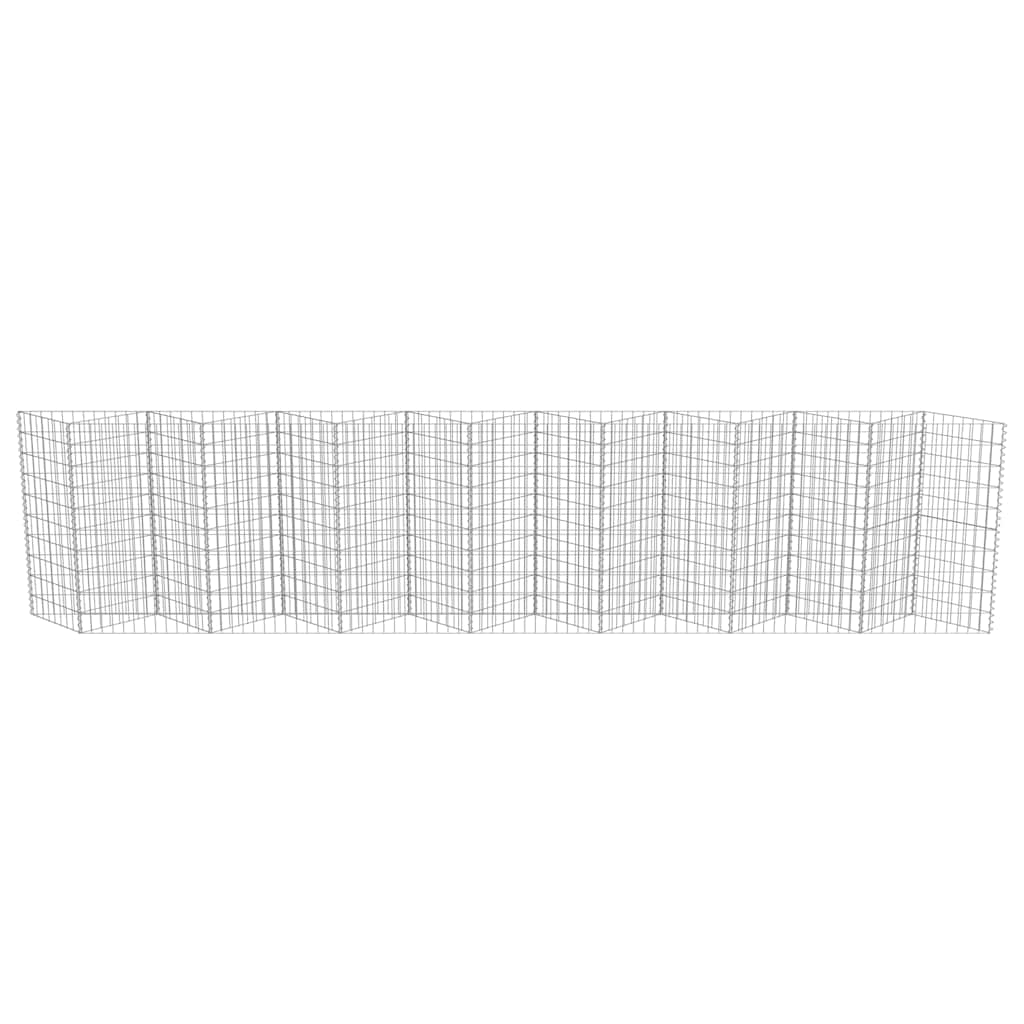 Gabbione in Acciaio Zincato 450x30x100 cm | homemem39