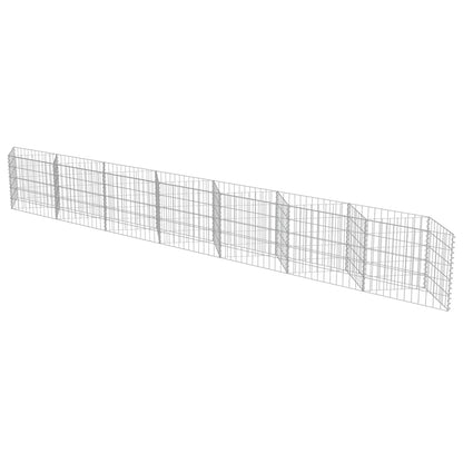 Gabbione in Acciaio Zincato 450x30x50 cm | homemem39