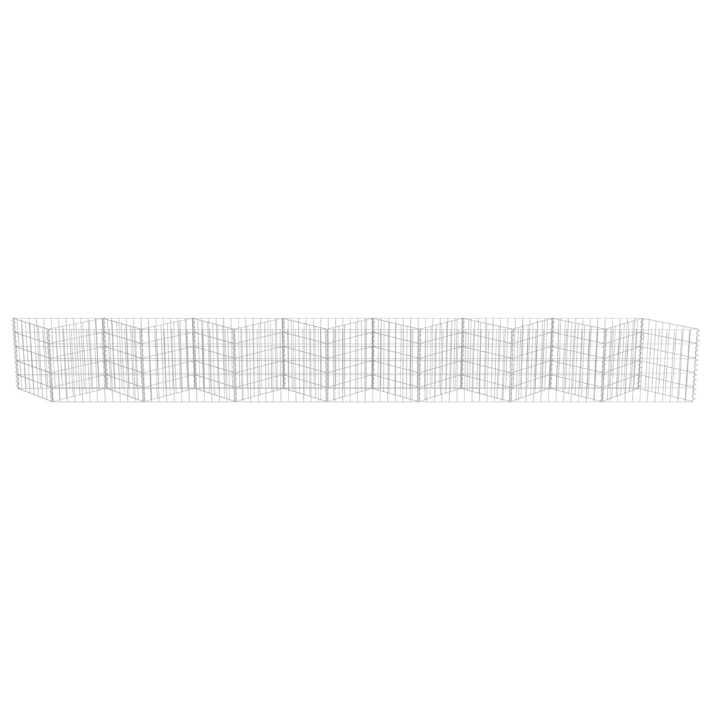 Gabbione in Acciaio Zincato 450x30x50 cm | homemem39