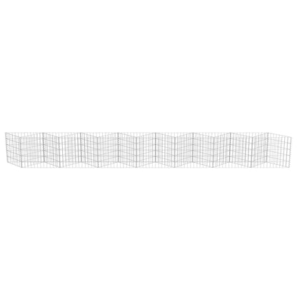 Gabbione in Acciaio Zincato 450x30x50 cm | homemem39