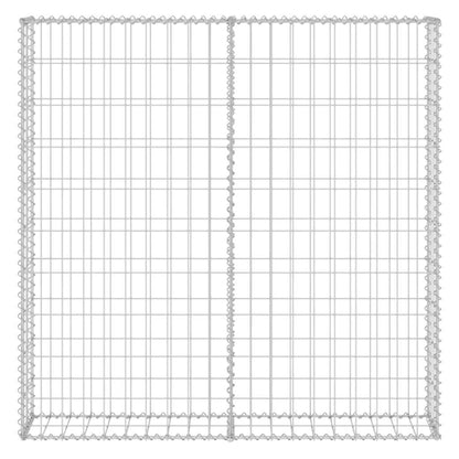 Gabbione in Acciaio Zincato Coperto 80x20x100 cm - homemem39