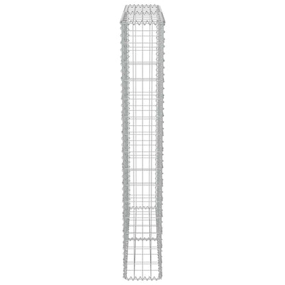 Gabbione con Copertura in Acciaio Zincato 100x20x150 cm | homemem39