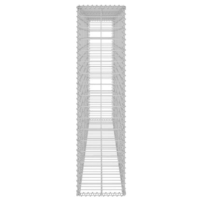 Gabbione con Copertura in Acciaio Zincato 200x20x85 cm