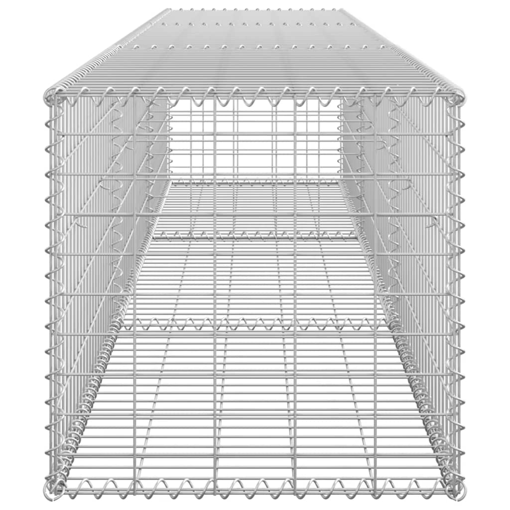 Gabione mit Abdeckung aus verzinktem Stahl, 300 x 50 x 50 cm