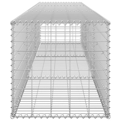 Gabbione con Copertura in Acciaio Zincato 300x50x50 cm